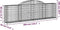 vidaXL - Schanskorven - 2 - st - gewelfd - 300x30x80/100 - cm - gegalvaniseerd - ijzer