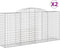 vidaXL - Schanskorven - 2 - st - gewelfd - 300x50x140/160 - cm - ijzer