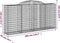 vidaXL - Schanskorven - 2 - st - gewelfd - 300x50x140/160 - cm - ijzer