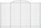 vidaXL - Schanskorven - 2 - st - gewelfd - 300x50x180/200 - cm - ijzer