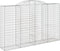 vidaXL - Schanskorven - 2 - st - gewelfd - 300x50x180/200 - cm - ijzer