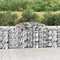 vidaXL - Schanskorven - 2 - st - gewelfd - 300x50x80/120 - cm - ijzer