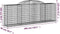 vidaXL - Schanskorven - 2 - st - gewelfd - 300x50x80/120 - cm - ijzer