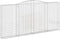 vidaXL - Schanskorven - 2 - st - gewelfd - 400x30x180/200 - cm - ijzer