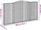 vidaXL - Schanskorven - 2 - st - gewelfd - 400x30x200/220 - cm - ijzer