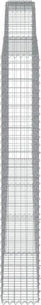 vidaXL - Schanskorven - 2 - st - gewelfd - 400x30x200/220 - cm - ijzer