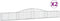 vidaXL - Schanskorven - 2 - st - gewelfd - 400x30x40/60 - cm - ijzer
