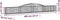vidaXL - Schanskorven - 2 - st - gewelfd - 400x30x40/60 - cm - ijzer