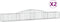 vidaXL - Schanskorven - 2 - st - gewelfd - 400x50x40/60 - cm - ijzer