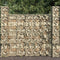 vidaXL - Schanskorven - 3 - st - 25x25x197 - cm - gegalvaniseerd - staal