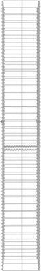 vidaXL - Schanskorven - 3 - st - 25x25x197 - cm - gegalvaniseerd - staal