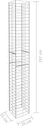 vidaXL - Schanskorven - 3 - st - 25x25x197 - cm - gegalvaniseerd - staal