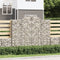 vidaXL - Schanskorven - 3 - st - gewelfd - 200x30x160/180 - cm - ijzer