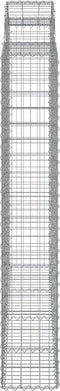 vidaXL - Schanskorven - 3 - st - gewelfd - 200x30x180/200 - cm - ijzer