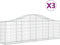 vidaXL - Schanskorven - 3 - st - gewelfd - 200x30x60/80 - cm - gegalvaniseerd - ijzer