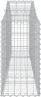 vidaXL - Schanskorven - 3 - st - gewelfd - 200x30x60/80 - cm - gegalvaniseerd - ijzer