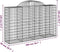 vidaXL - Schanskorven - 3 - st - gewelfd - 200x50x120/140 - cm - ijzer