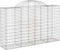 vidaXL - Schanskorven - 3 - st - gewelfd - 200x50x120/140 - cm - ijzer
