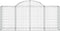 vidaXL - Schanskorven - 3 - st - gewelfd - 200x50x80/100 - cm - gegalvaniseerd - ijzer