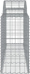 vidaXL - Schanskorven - 3 - st - gewelfd - 200x50x80/100 - cm - gegalvaniseerd - ijzer