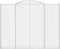 vidaXL - Schanskorven - 3 - st - gewelfd - 300x30x220/240 - cm - ijzer