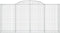 vidaXL - Schanskorven - 3 - st - gewelfd - 300x50x140/160 - cm - ijzer