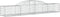 vidaXL - Schanskorven - 3 - st - gewelfd - 300x50x40/60 - cm - gegalvaniseerd - ijzer