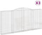 vidaXL - Schanskorven - 3 - st - gewelfd - 400x30x180/200 - cm - ijzer