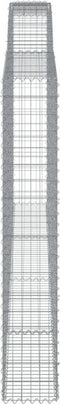 vidaXL - Schanskorven - 3 - st - gewelfd - 400x30x180/200 - cm - ijzer