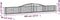 vidaXL - Schanskorven - 3 - st - gewelfd - 400x30x40/60 - cm - ijzer