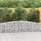 vidaXL - Schanskorven - 3 - st - gewelfd - 400x30x60/80 - cm - ijzer