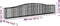 vidaXL - Schanskorven - 3 - st - gewelfd - 400x30x60/80 - cm - ijzer