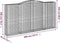 vidaXL - Schanskorven - 3 - st - gewelfd - 400x50x200/220 - cm - ijzer