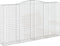 vidaXL - Schanskorven - 3 - st - gewelfd - 400x50x220/240 - cm - ijzer