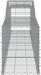 vidaXL - Schanskorven - 3 - st - gewelfd - 400x50x60/80 - cm - gegalvaniseerd - ijzer