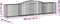 vidaXL - Schanskorven - 3 - st - gewelfd - 400x50x80/100 - cm - gegalvaniseerd - ijzer