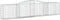 vidaXL - Schanskorven - 3 - st - gewelfd - 400x50x80/100 - cm - gegalvaniseerd - ijzer