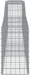 vidaXL - Schanskorven - 3 - st - gewelfd - 400x50x80/100 - cm - gegalvaniseerd - ijzer