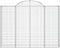 vidaXL - Schanskorven - 4 - st - gewelfd - 200x30x140/160 - cm - ijzer