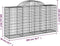 vidaXL - Schanskorven - 4 - st - gewelfd - 200x50x100/120 - cm - ijzer
