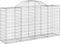 vidaXL - Schanskorven - 4 - st - gewelfd - 200x50x100/120 - cm - ijzer