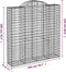 vidaXL - Schanskorven - 4 - st - gewelfd - 200x50x200/220 - cm - ijzer