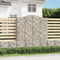 vidaXL - Schanskorven - 4 - st - gewelfd - 200x50x220/240 - cm - ijzer