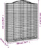 vidaXL - Schanskorven - 4 - st - gewelfd - 200x50x220/240 - cm - ijzer