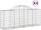 vidaXL - Schanskorven - 4 - st - gewelfd - 200x50x80/100 - cm - gegalvaniseerd - ijzer