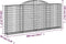 vidaXL - Schanskorven - 4 - st - gewelfd - 300x30x120/140 - cm - ijzer