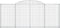 vidaXL - Schanskorven - 4 - st - gewelfd - 300x30x120/140 - cm - ijzer