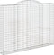 vidaXL - Schanskorven - 4 - st - gewelfd - 300x30x220/240 - cm - ijzer