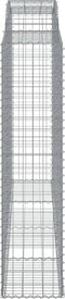 vidaXL - Schanskorven - 4 - st - gewelfd - 300x50x200/220 - cm - ijzer
