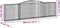 vidaXL - Schanskorven - 4 - st - gewelfd - 400x30x100/120 - cm - ijzer
